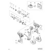 Vue éclatée Hitachi Hikoki WM10DBL #01