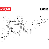 Vue éclatée Ryobi RWB03 4000462285#01