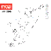 Vue éclatée Ryobi R18TPS-0 4000475342#01