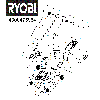 Vue éclatée Ryobi RLM3313A 4000475964#01