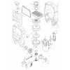 Vue éclatée Makita VC008G#01